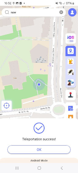 change location