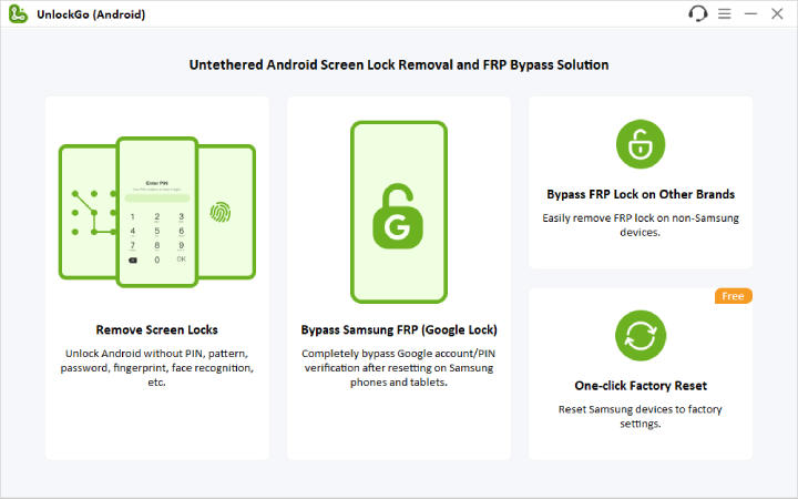 unlockgo android win home screen