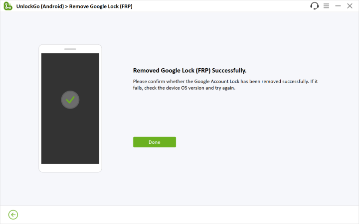 unlockgo android unlock successfully