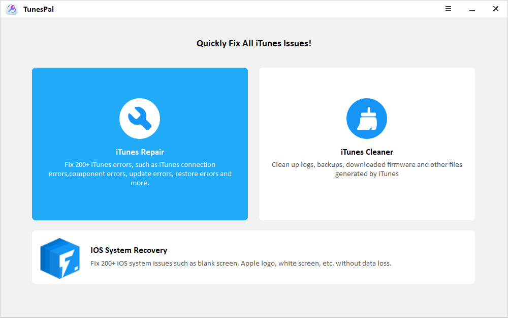 iToolab TunesPal – Focus on Fixing iTunes Errors and Cleaning up iTunes