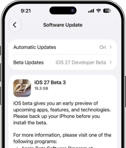 iOS 27 Stuck on Update