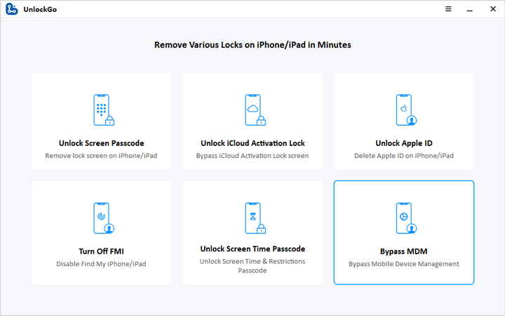 itoolab unlockgo interface