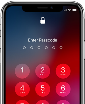 iphone password lock out