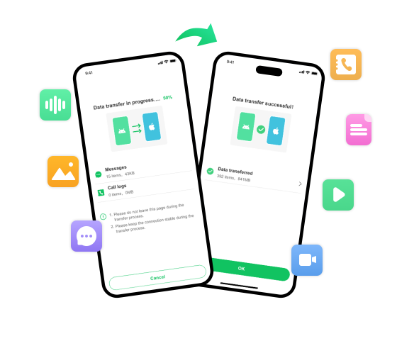 chatsgo transfer data
