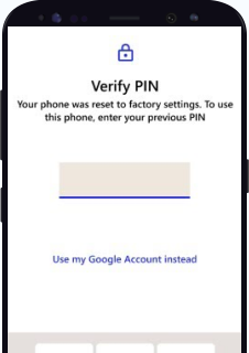 previous pin code