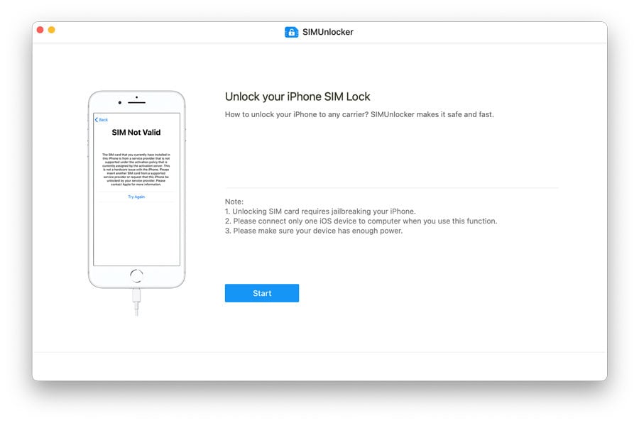 SIMUnlocker for Mac 2.0.0 full