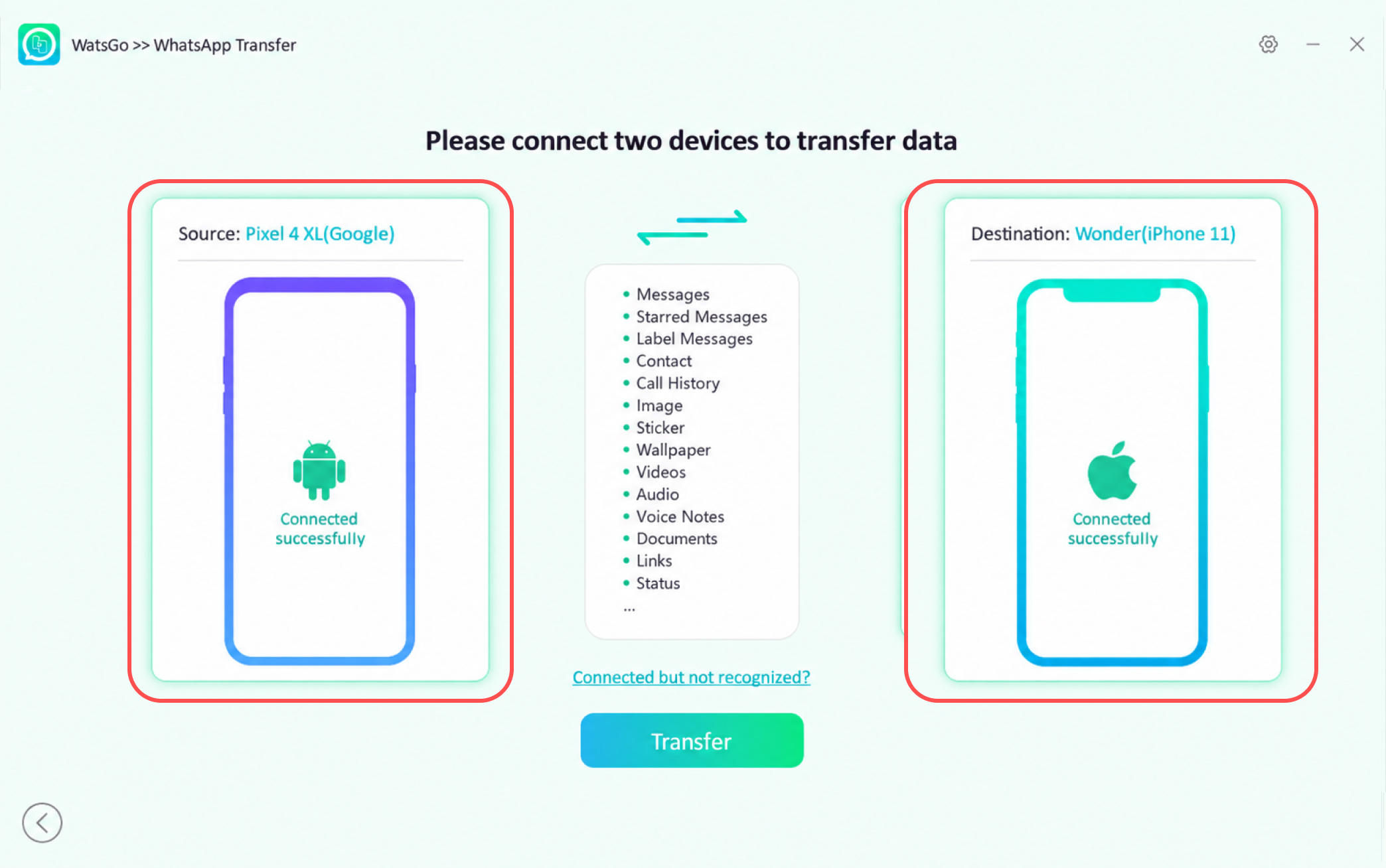 Connect Android and iPhone to WatsGo