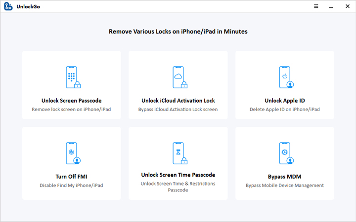 itoolab unlockgo interface