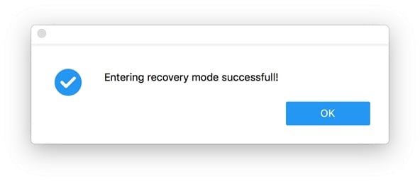 Successfully Enter Recovery Mode