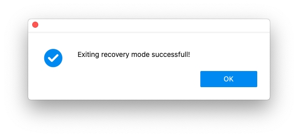 Exit Recovery Mode Successfully
