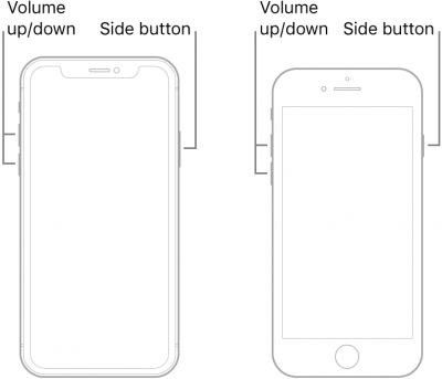 force restart iPhone 8 