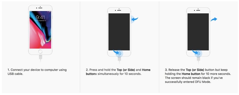 program to put iphone into dfu mode