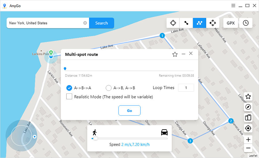 multi-spot mode