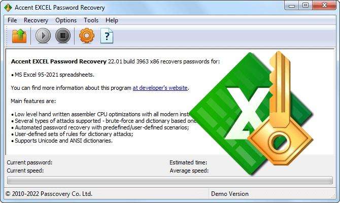 excel forgotten password recovery