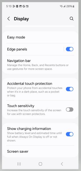 Accidental Touch Protection
