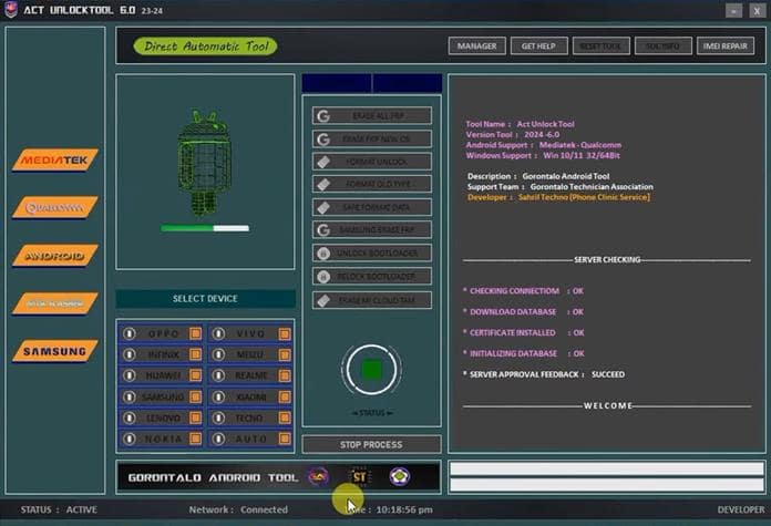 act unlock tool