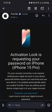 activation lock is requesting your password