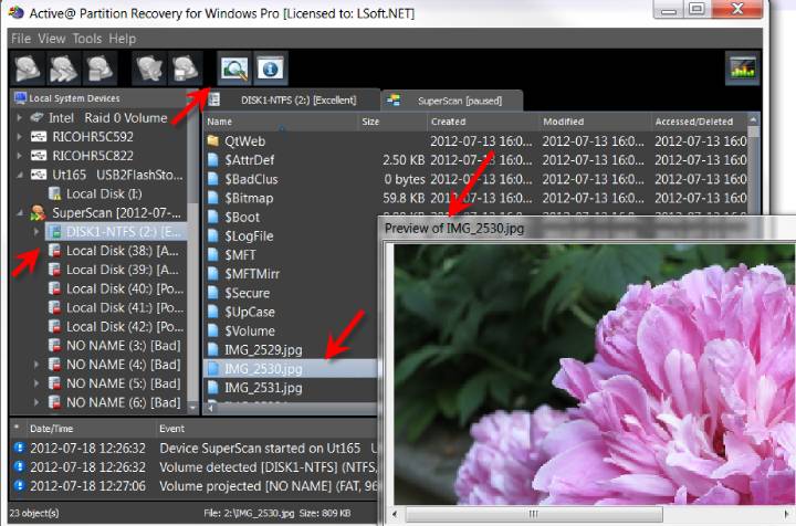 active partition recovery
