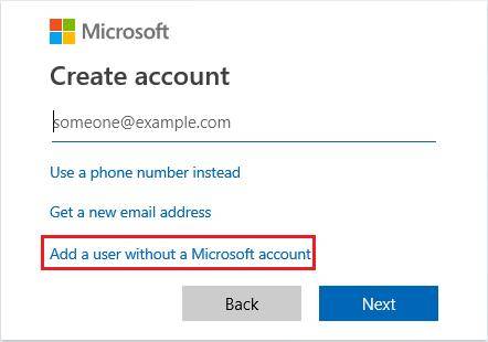 add windows account without microsoft account
