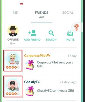 add friends and open gifts in rural areas
