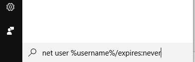 net user add never expires