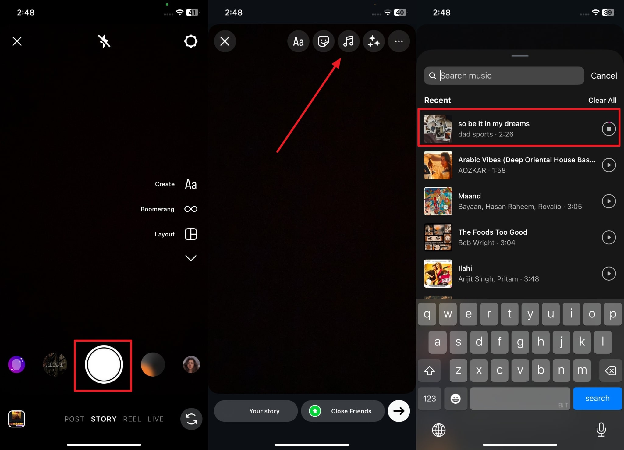 choose your desired music