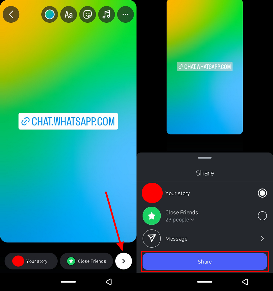 share your ins story