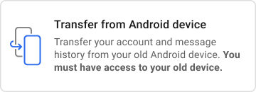 android transfer from another device signal