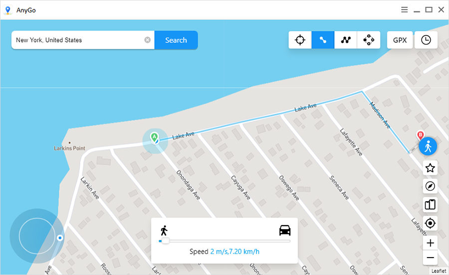 anygo two spot mode moving