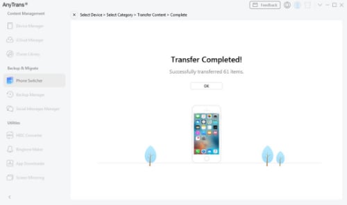 select phone to iphone 