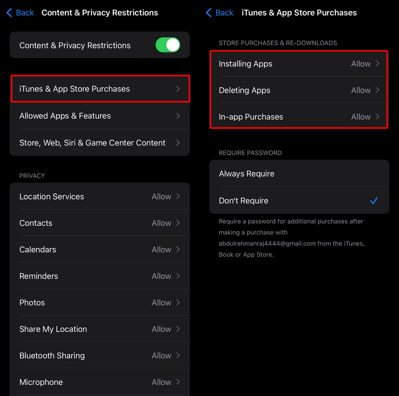 pp store permissions to allow