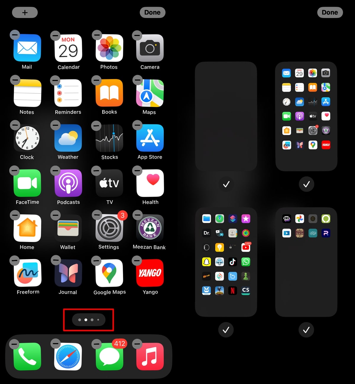 search in the app library