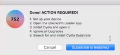 substrate is installed