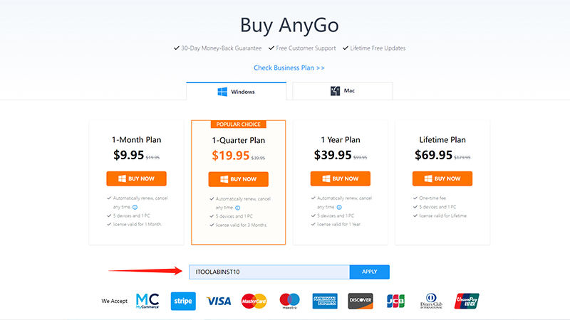 anygo coupon code