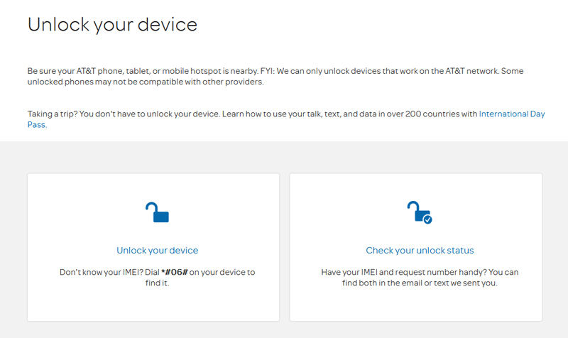 Unlock AT&T Phone