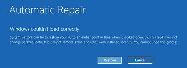 try startup repair