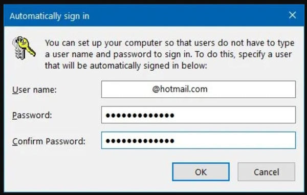 hautomatically sign in