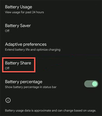 how to share battery from android to iphone