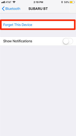 Bluetooth not working forget this device