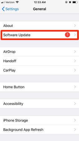 Bluetooth not working software update