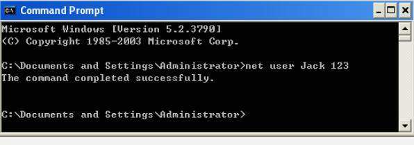 bypass windows xp password command prompt