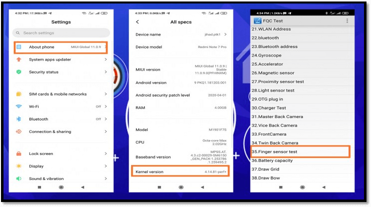 redmi note 4 fingerprint setting