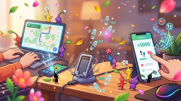 can you cheat pikmin bloom steps