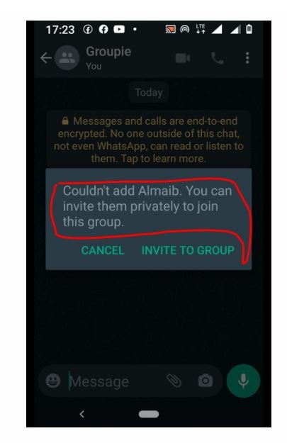 add to whatsapp group without history