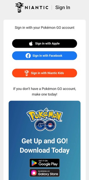 cannot sign in with google apple account pokemon go