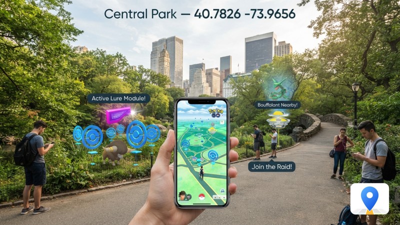 central park new york pokemon go coordinates