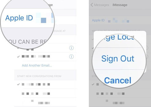 Change which Apple ID Uses iMessage on iPhone-2