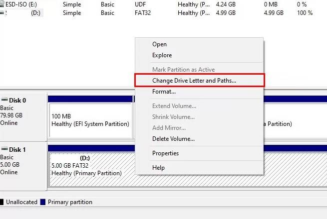 Change drive letter and paths for SD card