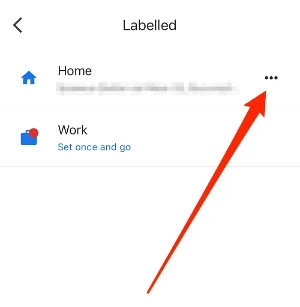 change home address google maps for android