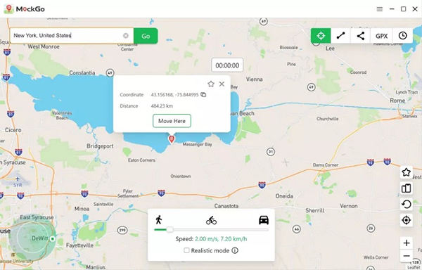 change location with foneazy mockgo